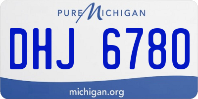 MI license plate DHJ6780