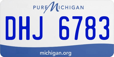 MI license plate DHJ6783
