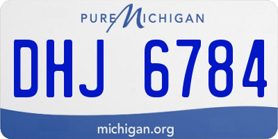 MI license plate DHJ6784