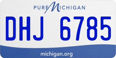 MI license plate DHJ6785