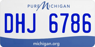MI license plate DHJ6786