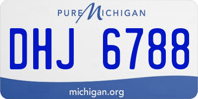 MI license plate DHJ6788