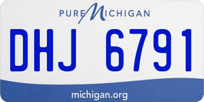MI license plate DHJ6791