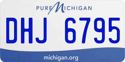 MI license plate DHJ6795