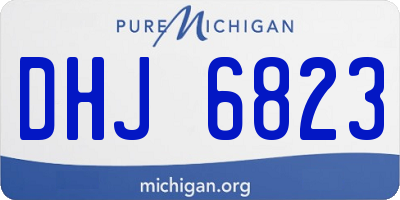 MI license plate DHJ6823