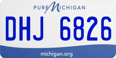 MI license plate DHJ6826