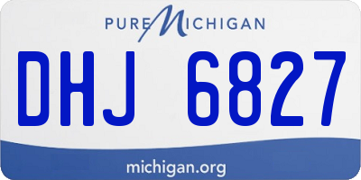 MI license plate DHJ6827