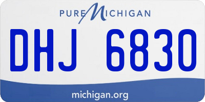 MI license plate DHJ6830