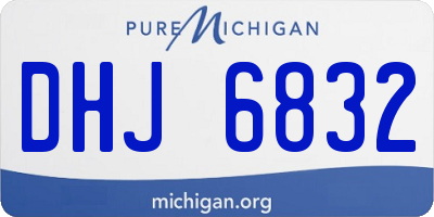 MI license plate DHJ6832