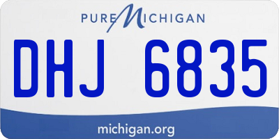 MI license plate DHJ6835