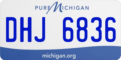 MI license plate DHJ6836