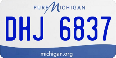 MI license plate DHJ6837