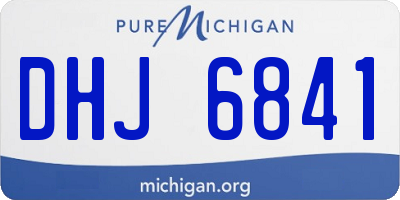 MI license plate DHJ6841