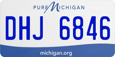 MI license plate DHJ6846