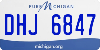MI license plate DHJ6847
