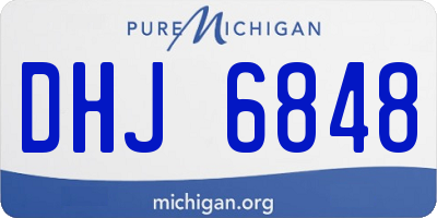 MI license plate DHJ6848