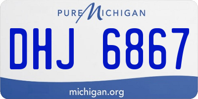 MI license plate DHJ6867