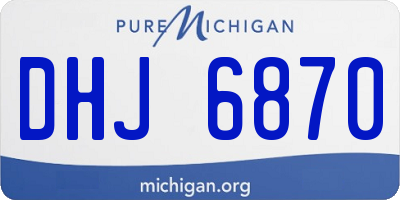 MI license plate DHJ6870
