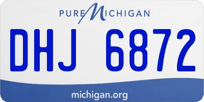 MI license plate DHJ6872
