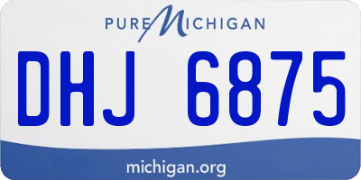 MI license plate DHJ6875