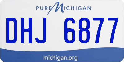 MI license plate DHJ6877