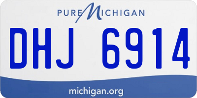 MI license plate DHJ6914