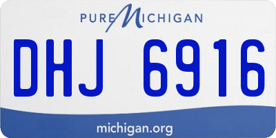MI license plate DHJ6916