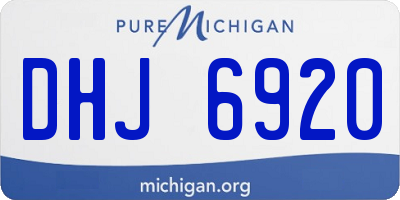 MI license plate DHJ6920