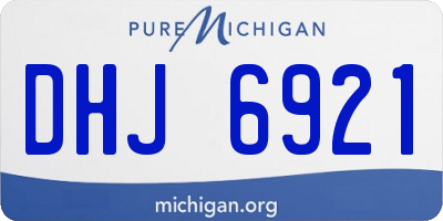 MI license plate DHJ6921