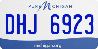 MI license plate DHJ6923