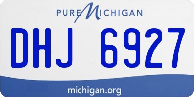 MI license plate DHJ6927