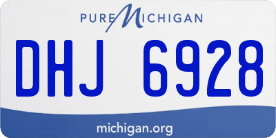 MI license plate DHJ6928