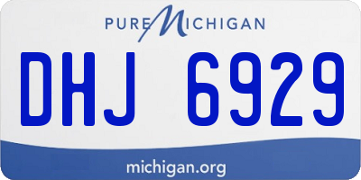MI license plate DHJ6929