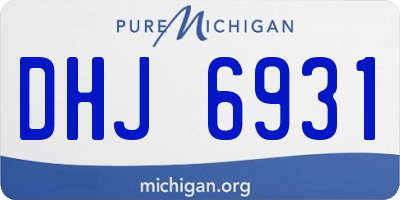 MI license plate DHJ6931