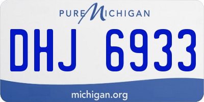 MI license plate DHJ6933