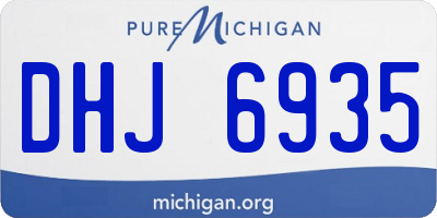 MI license plate DHJ6935