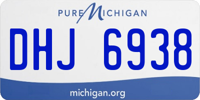 MI license plate DHJ6938