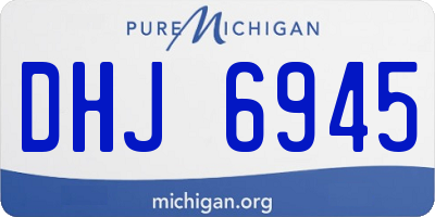 MI license plate DHJ6945