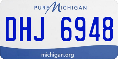 MI license plate DHJ6948