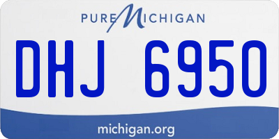 MI license plate DHJ6950