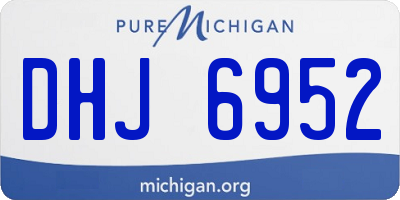 MI license plate DHJ6952