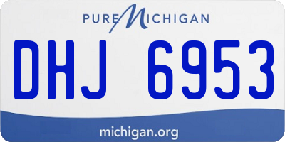 MI license plate DHJ6953
