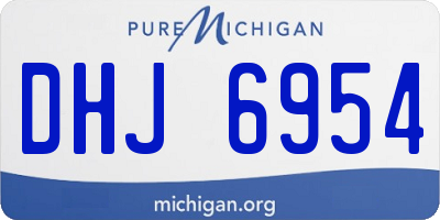 MI license plate DHJ6954