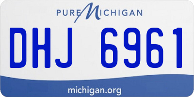 MI license plate DHJ6961