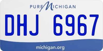 MI license plate DHJ6967