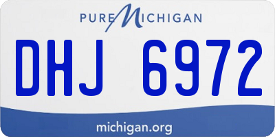 MI license plate DHJ6972