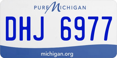 MI license plate DHJ6977