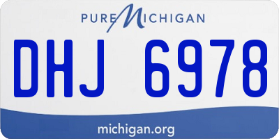 MI license plate DHJ6978