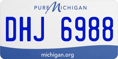 MI license plate DHJ6988