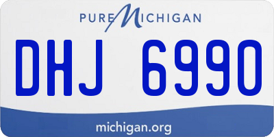 MI license plate DHJ6990